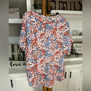 LOFT Multicolor Floral Blouse